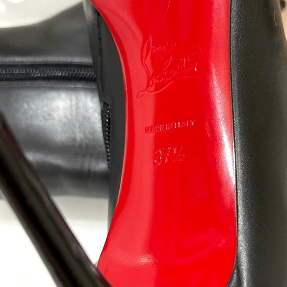 Christian Louboutin Eloise ankle bootie calf 100mm black Napa leather EU37.5 - Picture 10 of 10